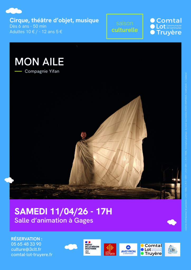 MON AILE • Cirque, théâtre d’objet, musique • Dès 6 ans • GAGES