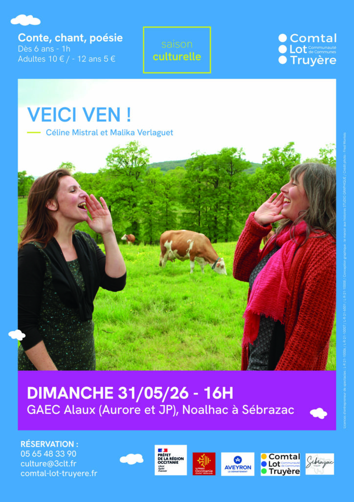 VEICI VEN ! • Conte, chant, poésie • Dès 6 ans • SÉBRAZAC