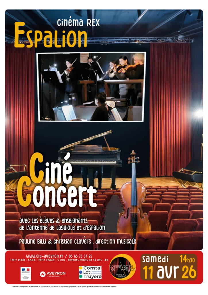 Ciné-concert • Conservatoire de musique • LE REX ESPALION