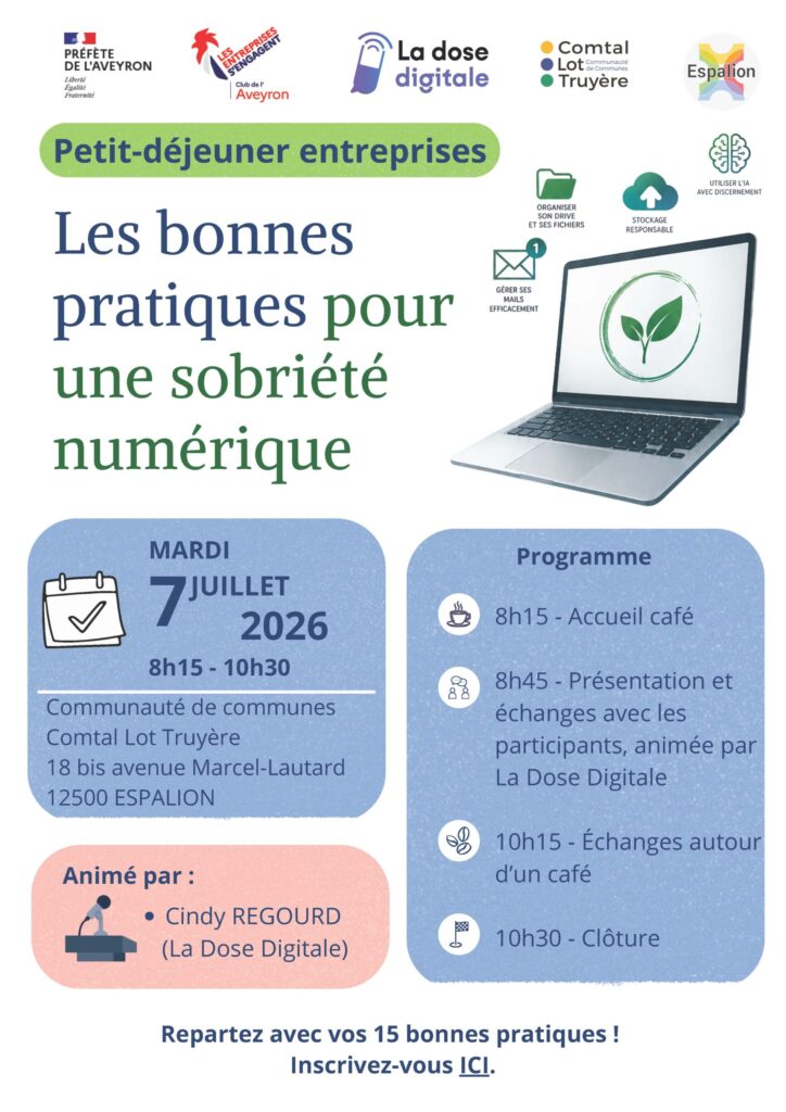 Petit dèj entreprises : sobriété numérique